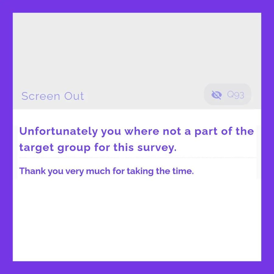Screen out